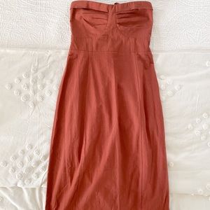 Free People Strapless, Midi Dress